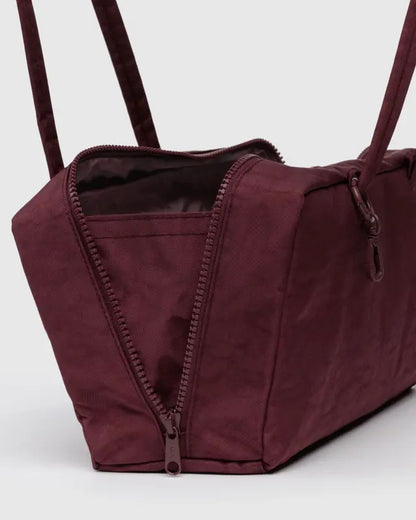 Sac Bowler acajou – Fermeture latérale avec double tirette