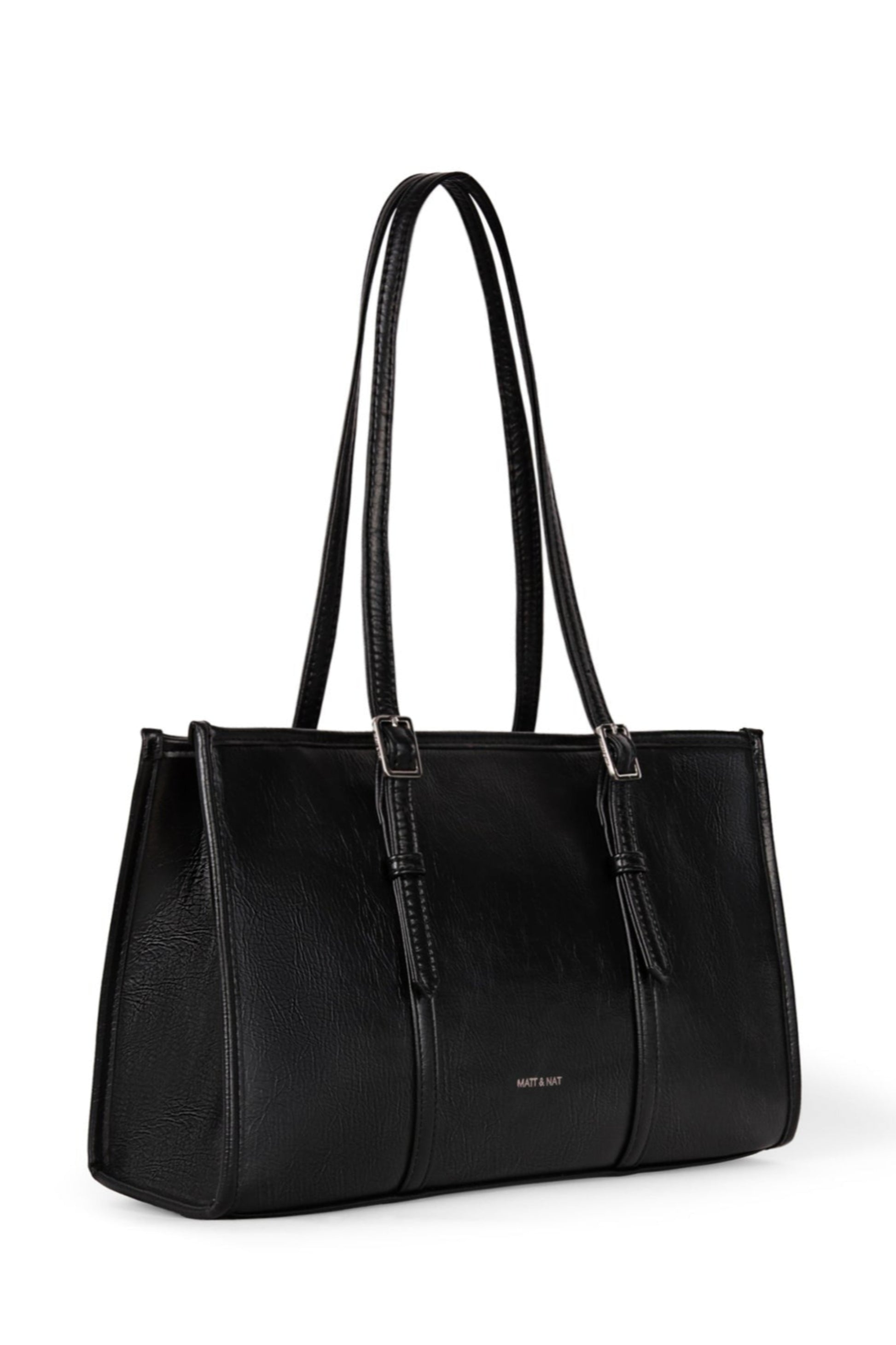  Sac Zephyr noir vu en perspective avec détails des finitions