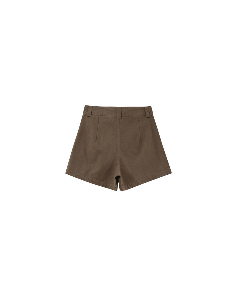 Nola Kaki - Short taille haute en coton