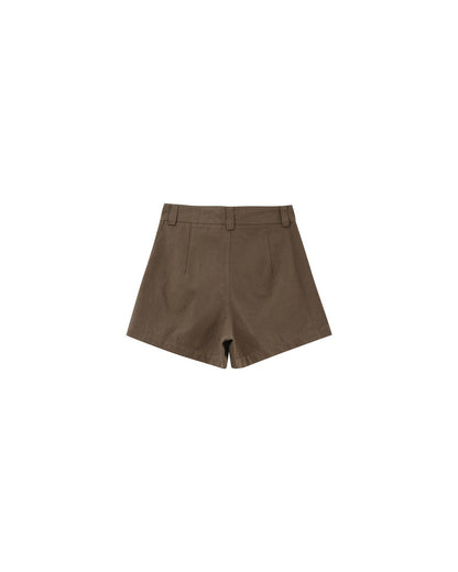 Nola Kaki - Short taille haute en coton