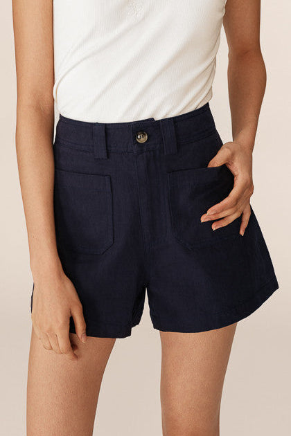 Nola Marine - Short taille haute en coton