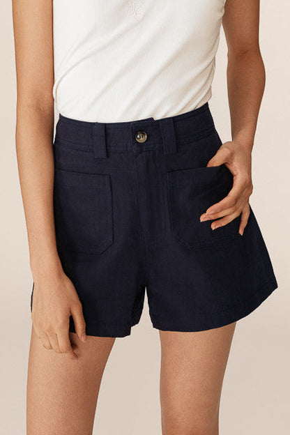 Nola Marine - Short taille haute en coton
