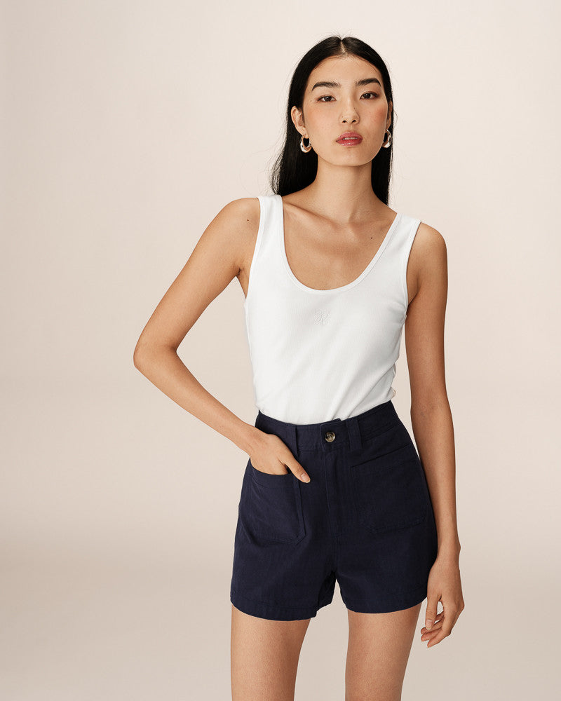 Nola Marine - Short taille haute en coton