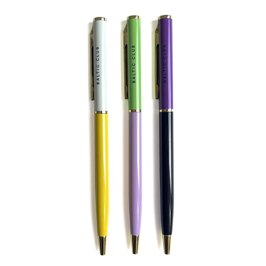 Paquet de 3 stylos Hypnosis – stylos à bille colorés avec encre noire

