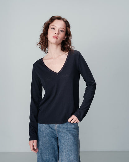 Numa Marine Pull col V brillant