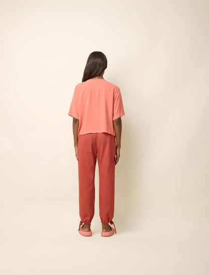 Vee Papaye T-shirt Coupe Ample Détail Triangle