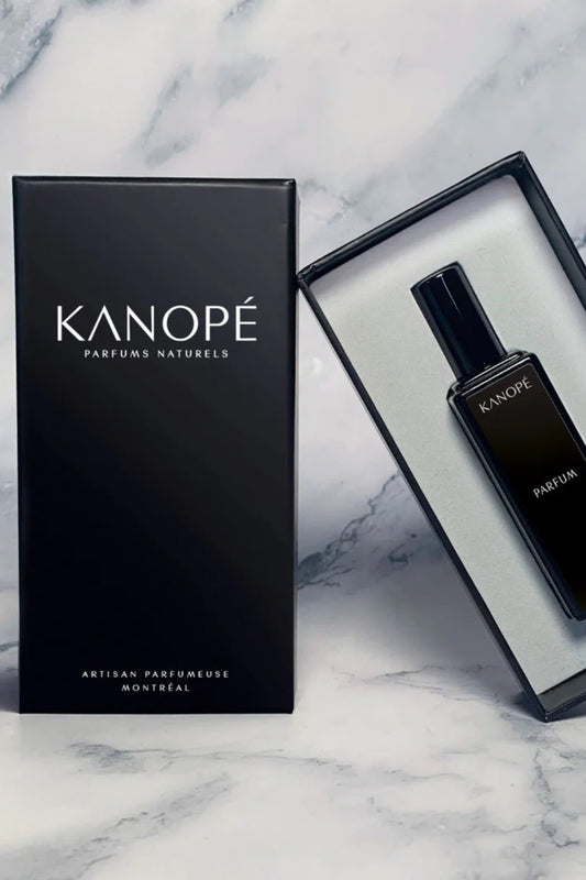 Coffret parfum Two For Tea avec boite noire – parfum artisanal vegan