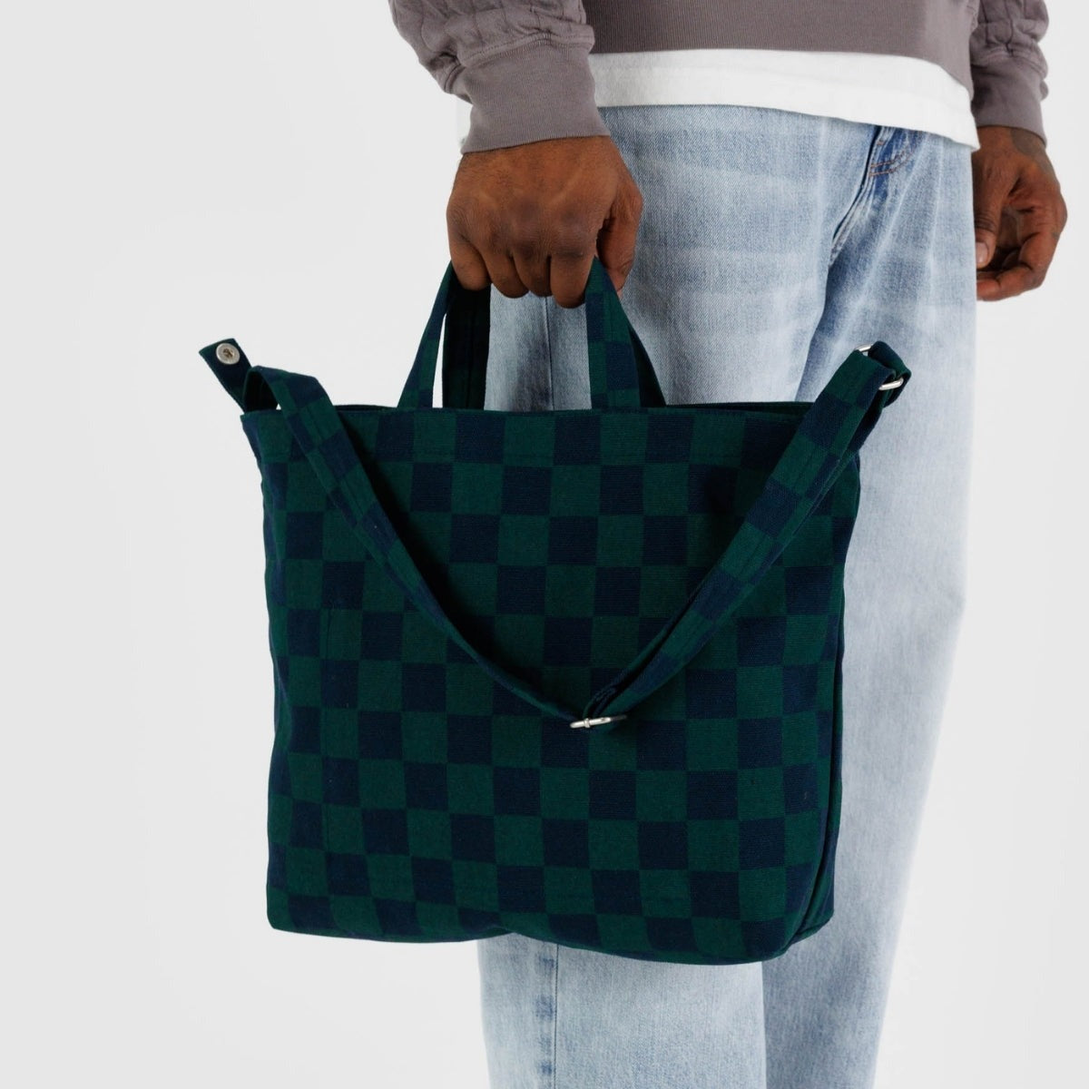 Duck ZIP horizontal Damier Vert Sac