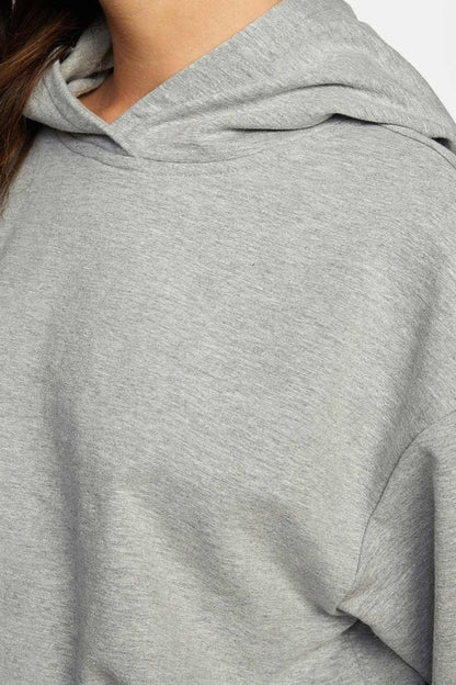 Detail tissu coton melange gris texture molleton ultra doux